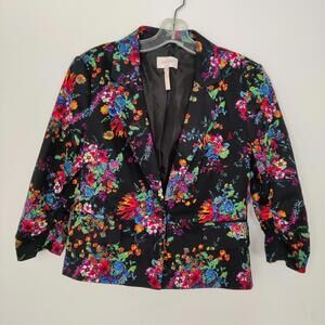Laundry by Shelli Segal Floral Blazer Jacket Size 10